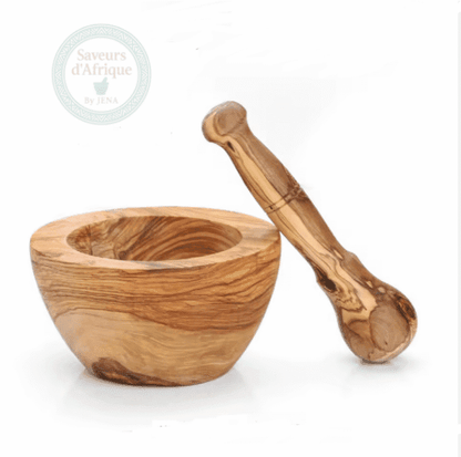 Mortier en bois d’olivier 12 cm