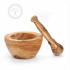 Mortier en bois d'olivier 12 cm